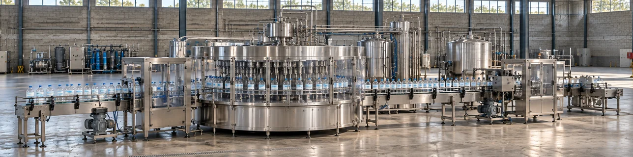 Rotary bottle filler and its connected conveyor